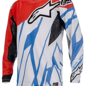 ALPINESTARS MAGLIA CROSS TECHSTAR FACTORY- ROSSO BLU BIANCO